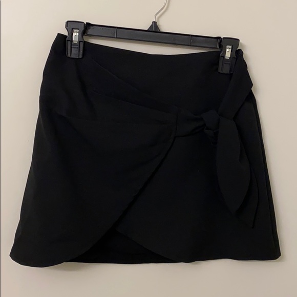 black tie wrap skirt